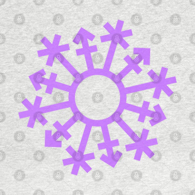 Gender Snowflake - Purple - No Text by GenderConcepts